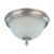 Nuvo 60-2788 BELLA 2 LT SMALL FLUSH DOME Bella 2 Light 11 in. Flush Dome with Frosted Linen Glass (Discontinued)