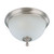 Nuvo 60-2791 BELLA 2 LT MEDIUM FLUSH DOME Bella 2 Light 13 in. Flush Dome with Frosted Linen Glass (Discontinued)