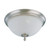 Nuvo 60-2793 BELLA 2 LT LARGE FLUSH DOME Bella 2 Light 15 in. Flush Dome with Frosted Linen Glass (Discontinued)