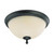 Nuvo 60-2794 BELLA 2 LT LARGE FLUSH DOME Bella 2 Light 15 in. Flush Dome with Biscotti Glass (Discontinued)