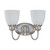Nuvo 60-2797 BELLA 2 LT VANITY Bella 2 Light Vanity with Frosted Linen Glass (Discontinued)
