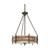 Nuvo 60-2883 PRESCOTT 3 LT PENDANT Prescott 3 Light Pendant with Royal Gold Fabric Shade (Discontinued)