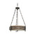 Nuvo 60-2886 ANSEL 3 LT PENDANT Ansel 3 Light Pendant with Bronze Age Fabric Shade (Discontinued)