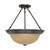 Nuvo 60-3111 3 LIGHT ES 15" SEMI-FLUSH 3 Light 15 in. Semi-Flush with Champagne Glass (3) 13W GU24 Lamps Included (Discontinued)