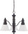 Nuvo 60-3144 GOTHAM 3 LIGHT CHANDELIER Gotham 3 Light 23 in. Chandelier with Frosted White Glass (Discontinued)