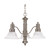 Nuvo 60-3183 GOTHAM ES 3 LIGHT CHANDELIER Gotham ES 3 Light 23 in. Chandelier with Alabaster Glass 13W GU24 Lamps Included (Discontinued)