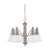 Nuvo 60-3292 GOTHAM ES 5 LIGHT CHANDELIER Gotham ES 5 Light 25 in. Chandelier with Frosted White Glass 13W GU24 Lamps Included (Discontinued)