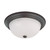 Nuvo 60-3337 3 LIGHT ES 15" FLUSH MOUNT 3 Light 15 in. Flush Mount with Frosted White Glass (3) 13W GU24 Lamps Included (Discontinued)
