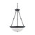 Nuvo 60-3342 3 LIGHT ES 15" PENDANT 3 Light 15 in. Pendant with Frosted White Glass (3) 13W GU24 Lamps Included (Discontinued)