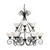 Nuvo 60-379 CASTILLO 9 LT CHANDELIER Castillo 9 Light 34 in. Chandelier 2 Tier with Alabaster Swirl Glass (Discontinued)