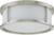 Nuvo 60-3812 ODEON ES 3 LIGHT 15" FLUSH Odeon ES 3 Light 15 in. Flush Dome with White Glass (3) 13W GU24 Lamps Included (Discontinued)