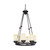 Nuvo 60-3847 LUCERN ES 6 LT OVAL CHAND Lucern ES 6 Light 32 in. Oval with Saddle Stone Glass (6) 13W GU24 Lamps Included (Discontinued)