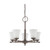 Nuvo 60-4015 TELLER 5 LIGHT CHANDELIER Teller 5 Light Chandelier with Frosted Etched Glass (Discontinued)