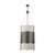 Nuvo 60-4032 DIESEL ES 6 LT VERTICAL PEND. Diesel ES 6 Light Vertical Pendant with Khaki Fabric Shade (6) 13W GU24 Lamps Included (Discontinued)