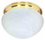 Nuvo 60-410 12" MUSHROOM POLISHED BRASS FN 2 Light CFL 12 in. Large White Mushroom (2) 18W GU24 Lamps Included (Discontinued)