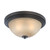 Nuvo 60-4132 HARMONY 3 LIGHT FLUSH DOME Harmony 3 Light Flush Dome Fixture with Saffron Glass (Discontinued)