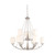Nuvo 60-4189 HELIUM 9 LIGHT CHANDELIER Helium 9 Light Two Tier Chandelier with Satin White Glass (Discontinued)