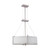 Nuvo 60-4345 PORTIA ES 4 LIGHT OVAL PENDANT Portia ES 4 Light Oval Pendant with Slate Gray Fabric Shade (4) 13W GU24 Lamps Incl. (Discontinued)