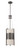 Nuvo 60-4431 DIESEL 1 LT VERTICAL PENDANT Diesel 1 Light Vertical Pendant with Khaki Fabric Shade (Discontinued)