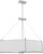 Nuvo 60-4466 PORTIA 6 LIGHT OVAL PENDANT Portia 6 Light Oval Pendant with Slate Gray Fabric Shade (Discontinued)