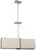 Nuvo 60-4485 LOGAN 4 LIGHT SQUARE PENDANT Logan 4 Light Square Pendant with Khaki Fabric Shade (4) 13W GU24 Lamps Included (Discontinued)
