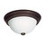 Nuvo 60-449 ES - 2 LT 13W 11" MELON DOME 3 Light CFL 11 in. Flush Mount Frosted Melon Glass (2) 13W GU24 Lamps Included (Discontinued)
