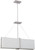 Nuvo 60-4505 LOGAN 4 LIGHT SQUARE PENDANT Logan 4 Light Square Pendant with Slate Gray Fabric Shade (4) 13W GU24 Lamps Incl. (Discontinued)