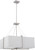 Nuvo 60-4507 LOGAN 4 LIGHT SQUARE PENDANT Logan 4 Light Square Pendant with Slate Gray Fabric Shade- (4) 13W GU24 Lamps Incl. (Discontinued)