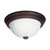 Nuvo 60-451 ES - 3 LT 13W 15" MELON DOME 3 Light CFL 15 in. Flush Mount Frosted Melon Glass (3) 13W GU24 Lamps Included (Discontinued)
