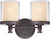 Nuvo 60-4542 DECKER 2 LIGHT VANITY Decker 2 Light Vanity Fixture with Clear and Cream Glass (Discontinued)