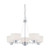 Nuvo 60-4585 SOHO 5 LIGHT CHANDELIER Soho 5 Light Chandelier with Satin White Glass (Discontinued)