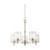 Nuvo 60-4645 DECKER 5 LIGHT CHANDELIER Decker 5 Light Chandelier with Clear and Frosted Glass (Discontinued)