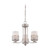 Nuvo 60-4687 FUSION 3 LIGHT CHANDELEIR Fusion 3 Light Chandelier with Frosted Glass (Discontinued)