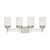 Nuvo 60-4704 WRIGHT 4 LIGHT VANITY Wright 4 Light Vanity Fixture with Satin White Glass (Discontinued)