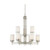 Nuvo 60-4709 WRIGHT 9 LIGHT CHANDELIER Wright 9 Light Chandelier with Satin White Glass (Discontinued)