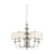 Nuvo 60-4735 CANDICE 5 LIGHT CHANDELIER Candice 5 Light Chandelier with Pleated White Shades (Discontinued)