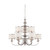 Nuvo 60-4739 CANDICE 9 LIGHT CHANDELIER Candice 9 Light Chandelier with Pleated White Shades (Discontinued)