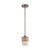 Nuvo 60-4788 FUSION 1 LIGHT MINI PENDANT Fusion 1 Light Mini Pendant with Russet Glass (Discontinued)