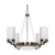 Nuvo 60-490 POLARIS-ES 6 LT CHANDELIER Polaris 6 Light CFL 29 in. Chandelier (6) 13W GU24 Lamps Included (Discontinued)