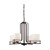 Nuvo 60-5004 LOREN 4 LIGHT CHANDELIER Loren 4 Light Chandelier with Oval Frosted Glass (Discontinued)