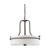 Nuvo 60-5008 LOREN 3 LIGHT PENDANT Loren 3 Light Pendant with White Linen Shade (Discontinued)