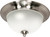 Nuvo 60-501 PALLADIUM-ES 2 LT 12" FLUSH Palladium 2 Light CFL 12 in. Flush Mount (2) 13W GU24 Lamps Included (Discontinued)