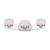 Nuvo 60-5023 AUSTIN 3 LIGHT VANITY Austin 3 Light Vanity Fixture with Etched Opal Glass (Discontinued)