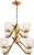 Nuvo 60-5082 TIMONE 8 LIGHT CHANDELIER Timone 8 Light Chandelier with Etched Sandstone Glass Vintage Brass Finish (Discontinued)