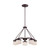 Nuvo 60-5125 AUSTIN 5 LIGHT CHANDELIER Austin 5 Light Chandelier with Etched Opal Glass (Discontinued)