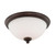 Nuvo 60-5161 PATTON ES 3 LIGHT FLUSH DOME Patton ES 3 Light Flush Fixture with Frosted Glass (3) 13W GU24 Lamps Included (Discontinued)