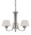 Nuvo 60-5224 LUDLOW 3 LIGHT CHANDELEIR Ludlow 3 Light Chandelier with Satin White Glass (Discontinued)