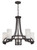 Nuvo 60-5235 DAYTONA 5 LIGHT CHANDELIER Daytona 5 Light Chandelier with Satin White Glass (Discontinued)