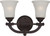 Nuvo 60-5312 MONROE 2 LT VANITY FIXTURE Monroe 2 Light Vanity Fixture with Frosted Ribbed Glass (Discontinued)