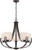 Nuvo 60-5395 LOLA - 5 LT CHANDELIER Lola 5 Light Chandelier with Etched Opal Glass (Discontinued)